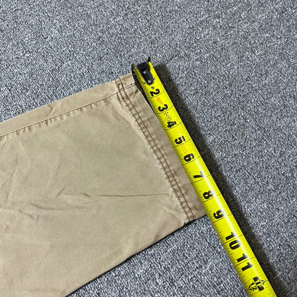 G.H. Bass & Co. Canvas Cargo Pants 38x32 Tan Khaki Cotton Workwear Outdoor - Picture 7 of 10